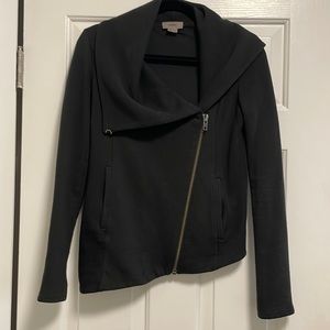 Helmut Lang Villous Asymmetrical Stretch Knit Jacket